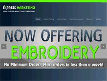 Tablet Screenshot of expresssignsnmore.com